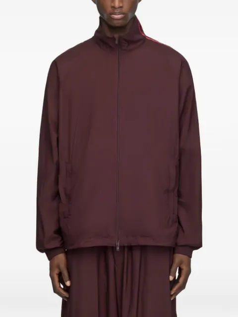Y-3 logo-print zip-up jacket