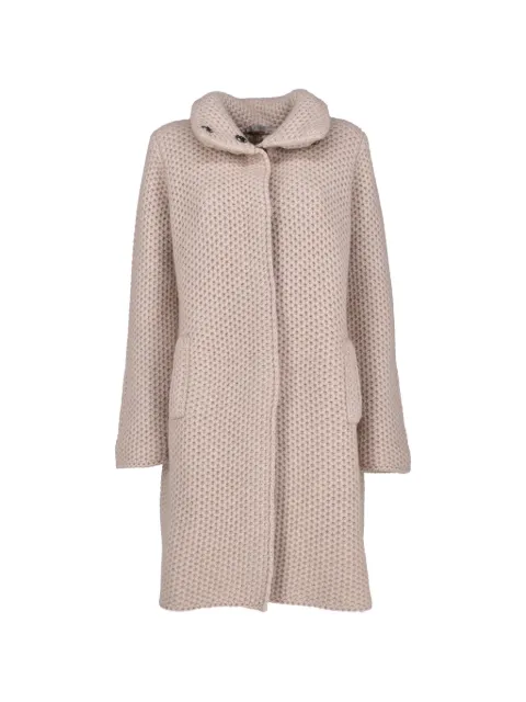 Falconeri chunky-knit high-neck coat
