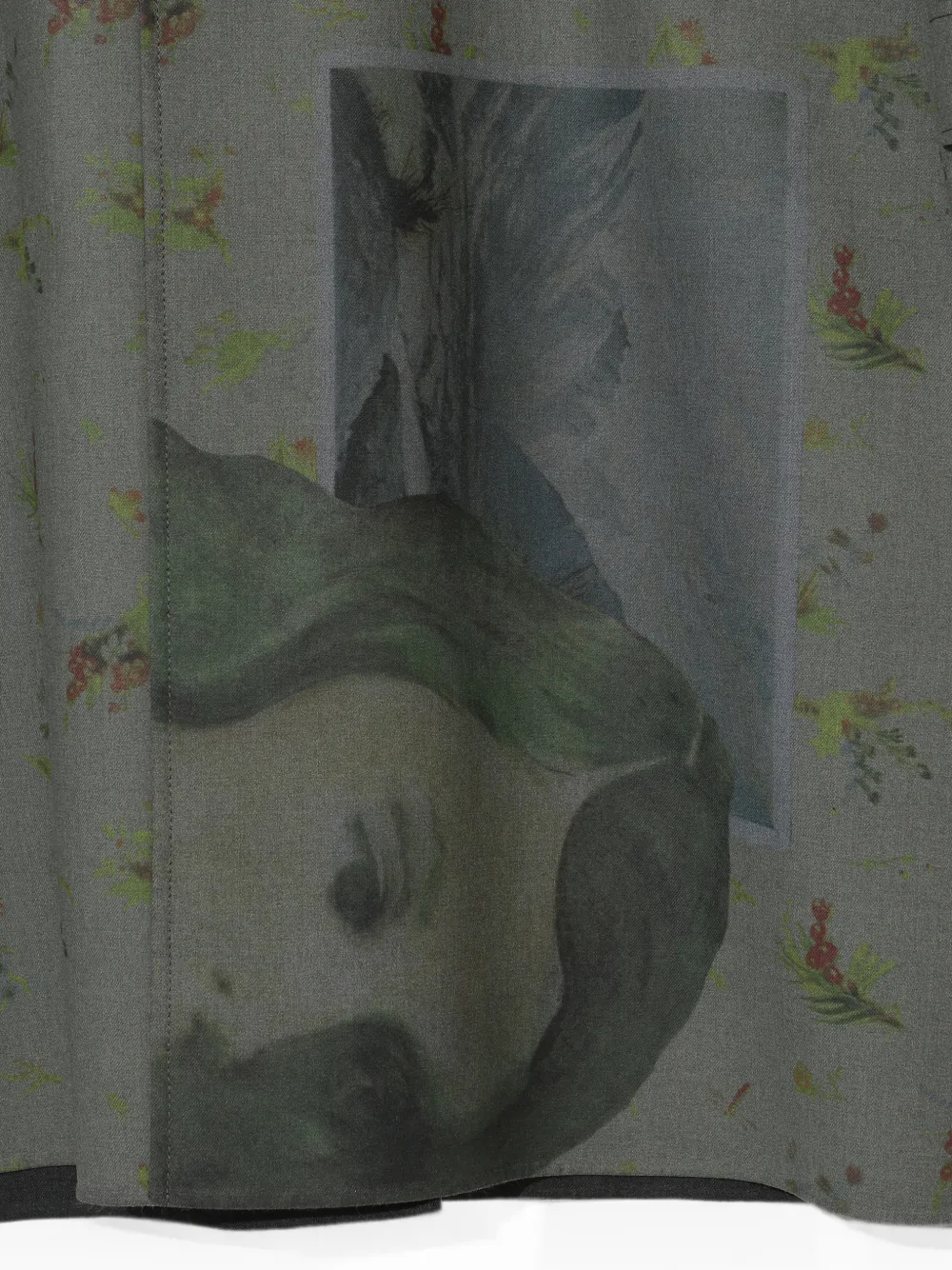 Undercover Jas met bloemenprint en grafische patch Grijs