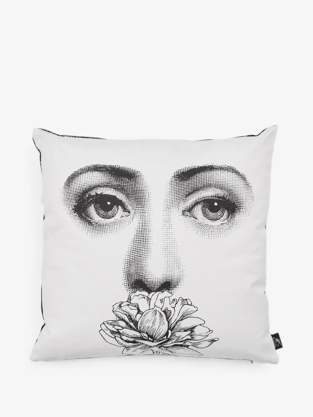 Fornasetti 리나 카발리에리 페이스 프린트 쿠션