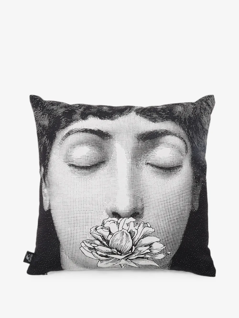 Fornasetti 리나 카발리에리 페이스 프린트 쿠션