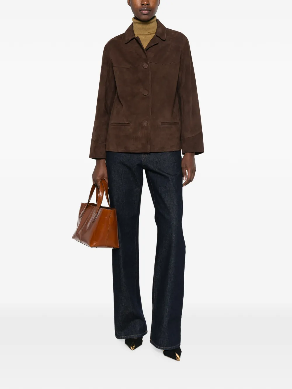 Tory Burch Suède jack Bruin