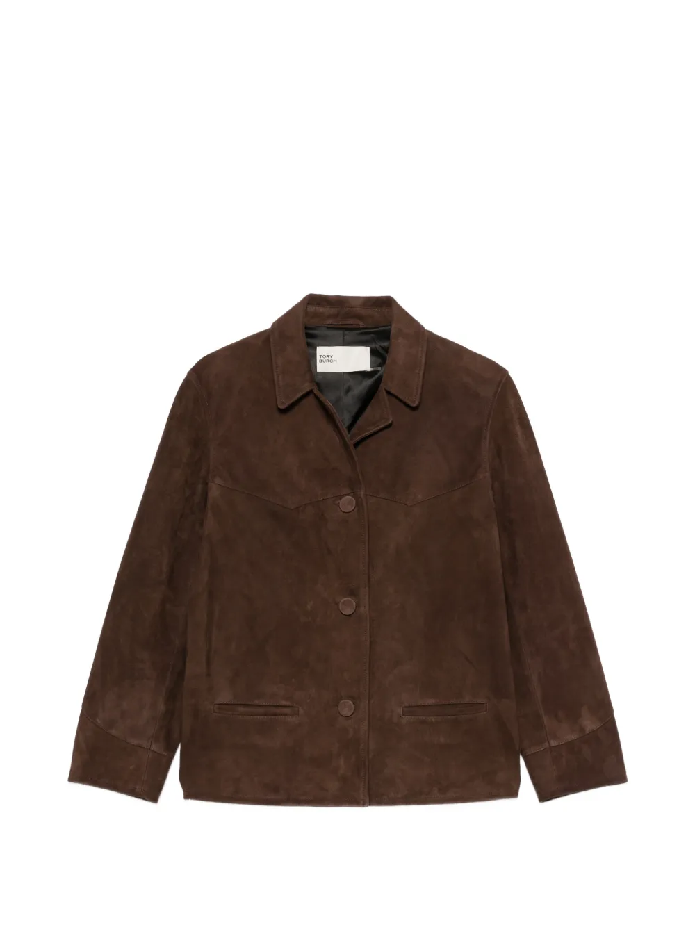 Tory Burch suede western-style jacket - Marrone