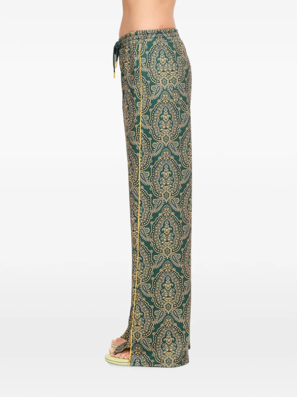 The Upside Bamba Roma broek met paisley-print Groen