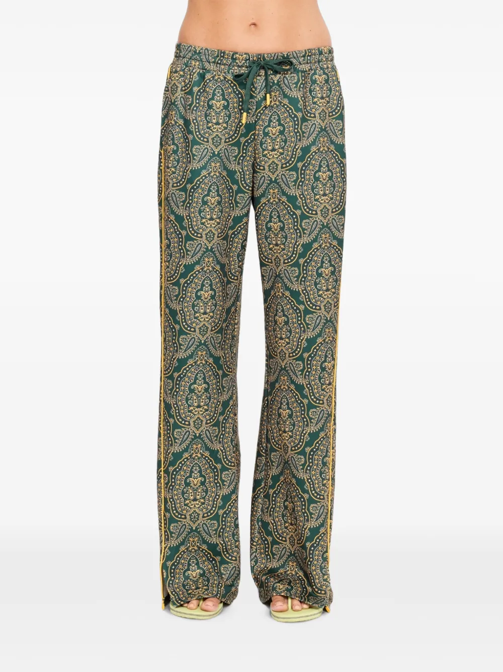 The Upside Bamba Roma broek met paisley-print Groen