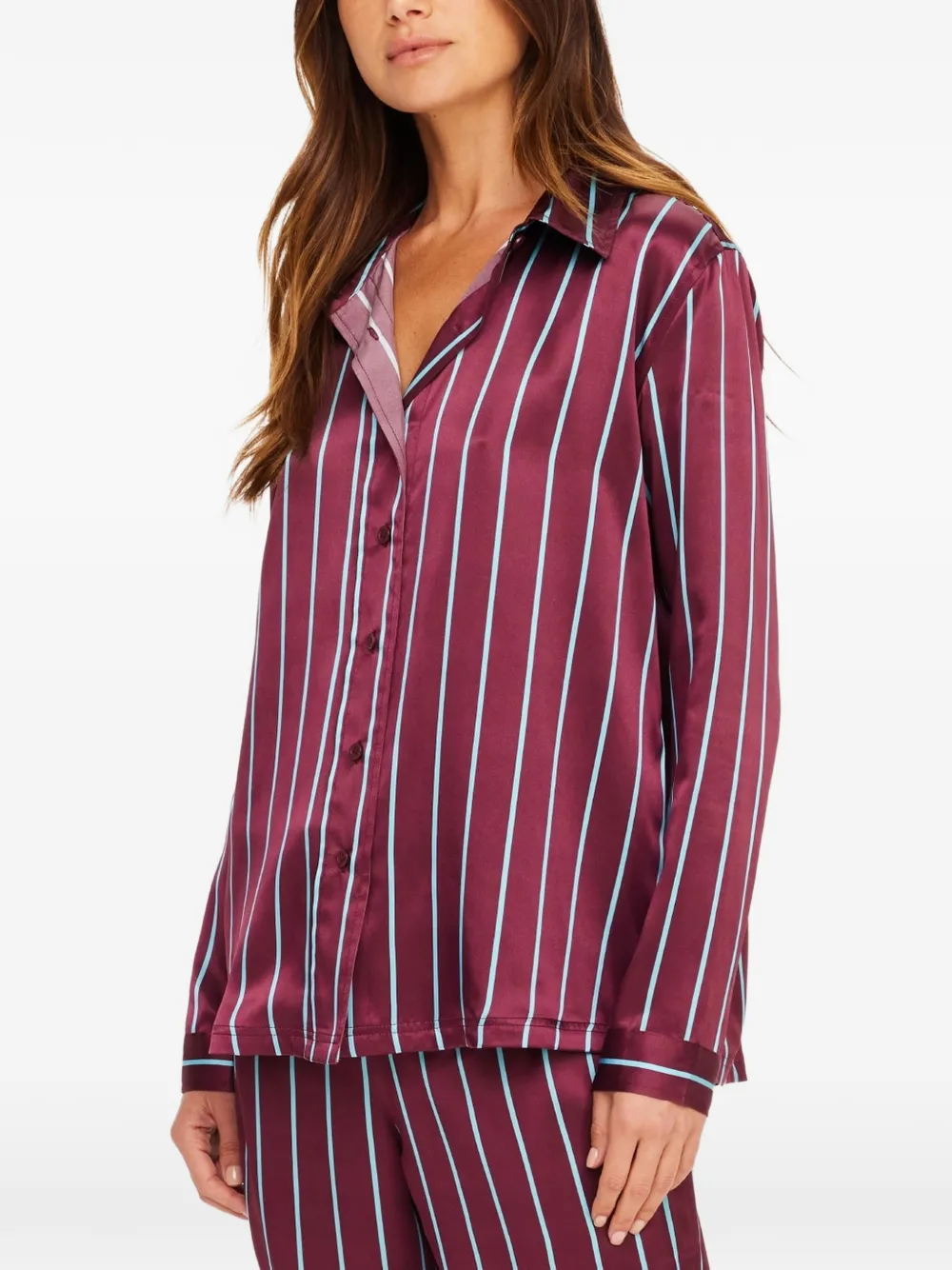 The Upside Capela Billy zijden blouse Rood