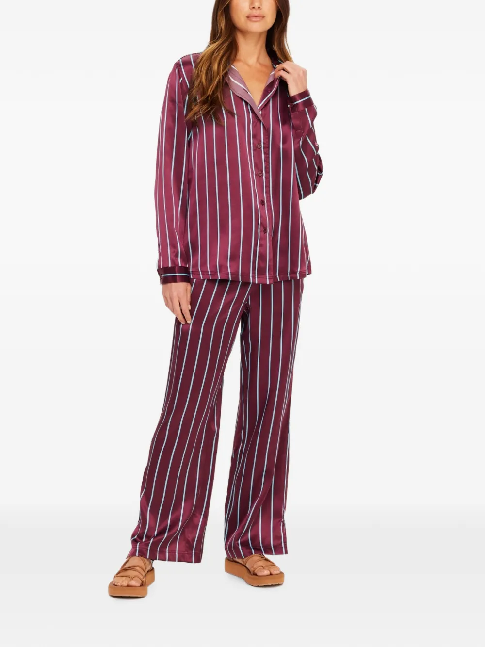 The Upside Capela Billy zijden blouse Rood