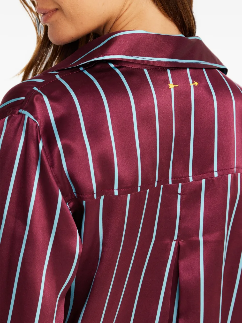 The Upside Capela Billy zijden blouse Rood
