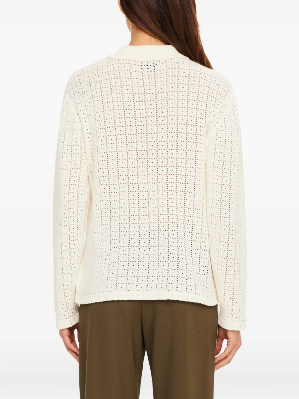 The Upside Frederica opengebreide trui Beige