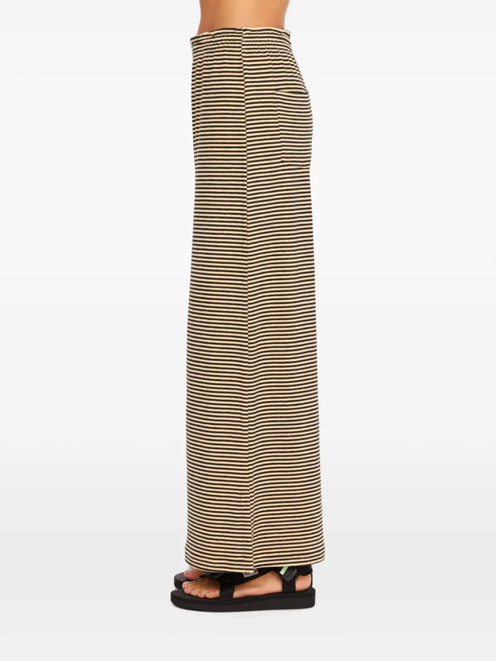 The Upside Santos Adriel gestreepte broek Beige