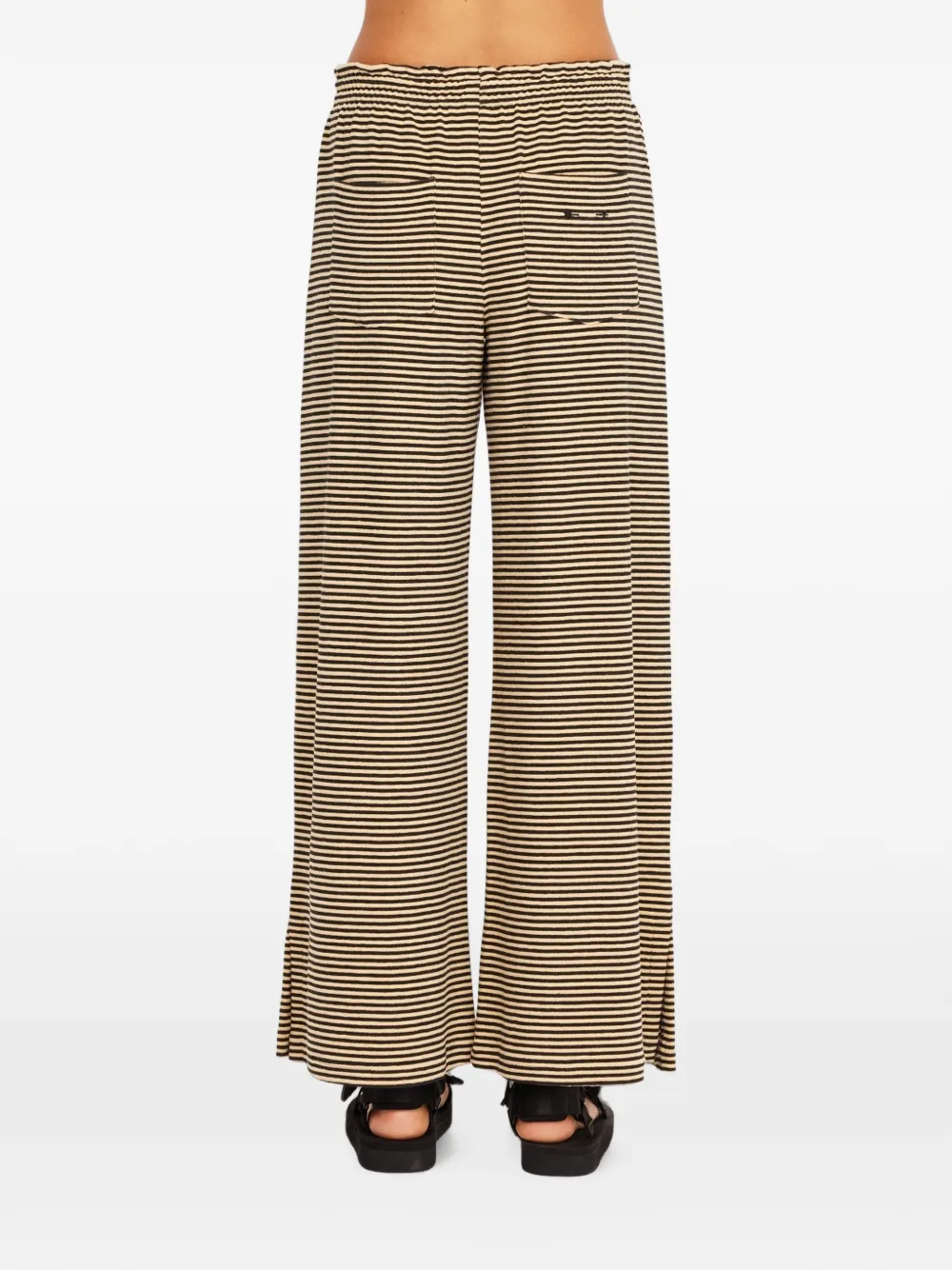 The Upside Santos Adriel gestreepte broek Beige