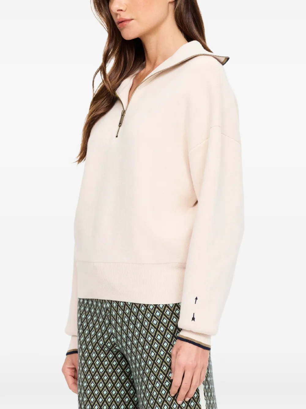The Upside Kairo Half-zip Sweater in Neutrals, view 4