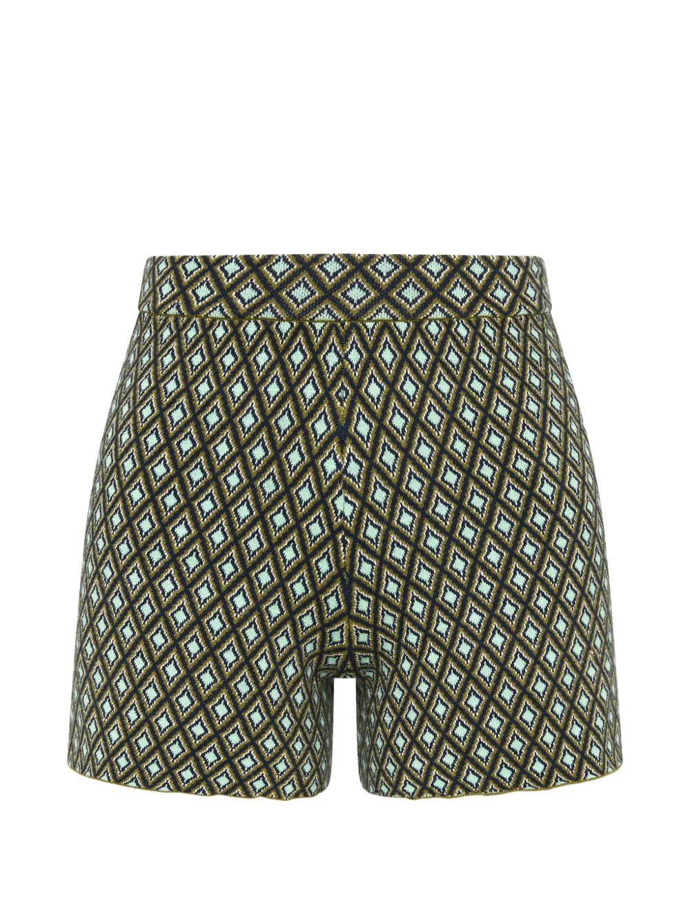 The Upside Viva Jaya geometric-knit shorts