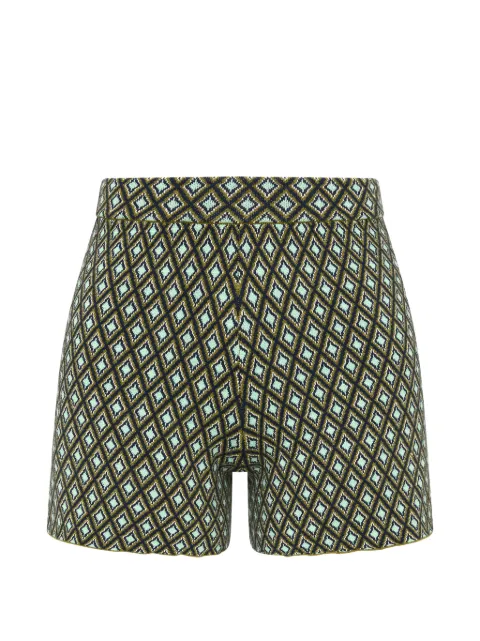 The Upside Viva Jaya geometric-knit shorts