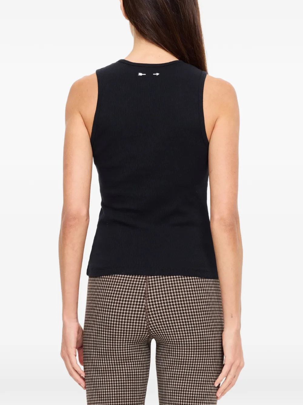 The Upside Charli ribgebreide tanktop Zwart