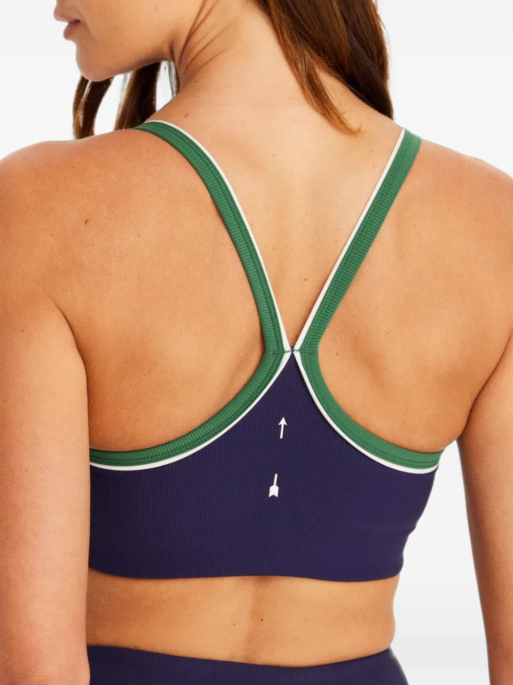 The Upside Rhythm Faye racerback sport-bh Blauw