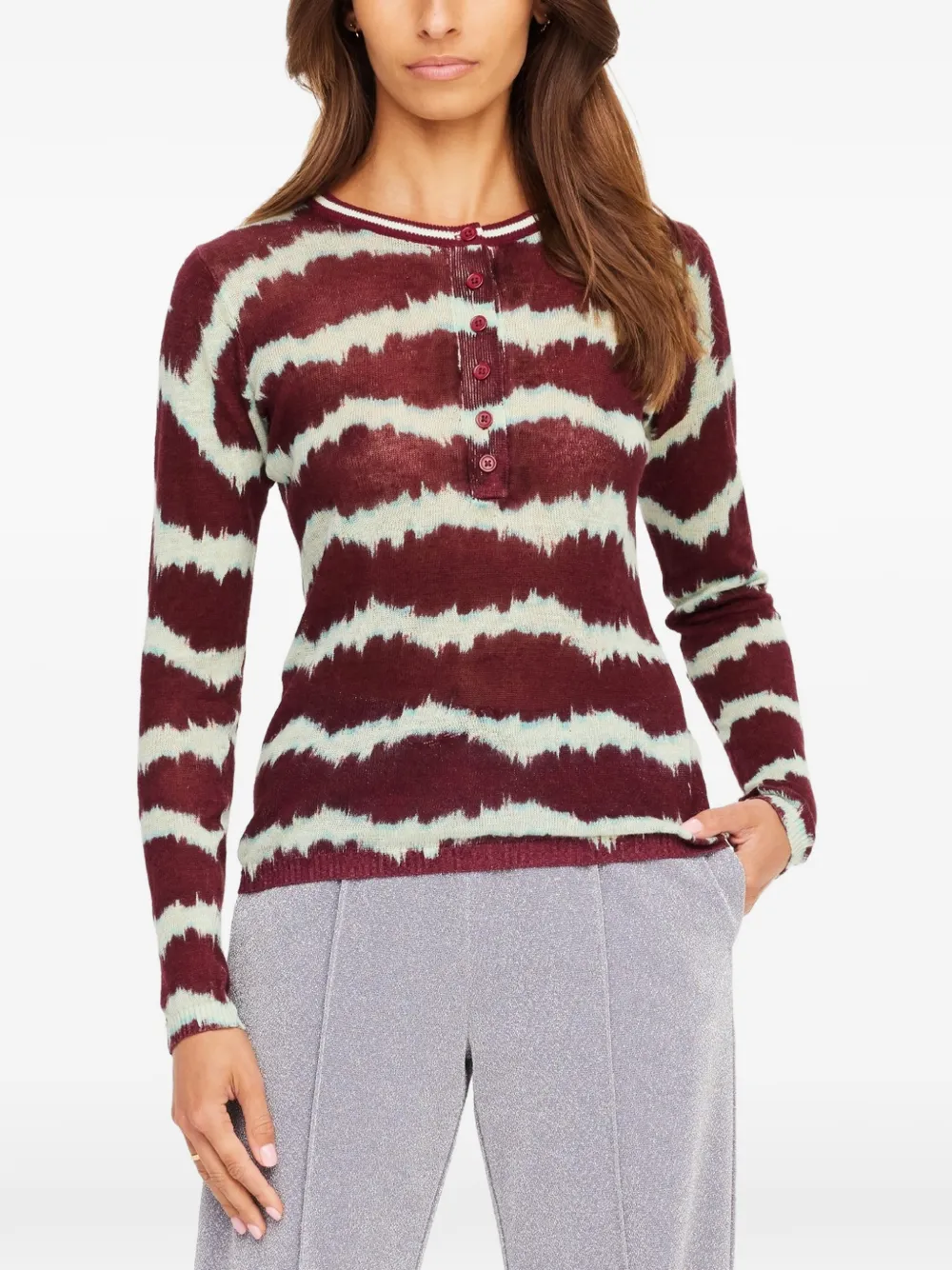 The Upside Rio Eli T-shirt met lange mouwen Rood
