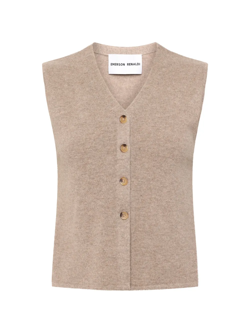 Emerson Renaldi V-neck button-up vest - Toni neutri
