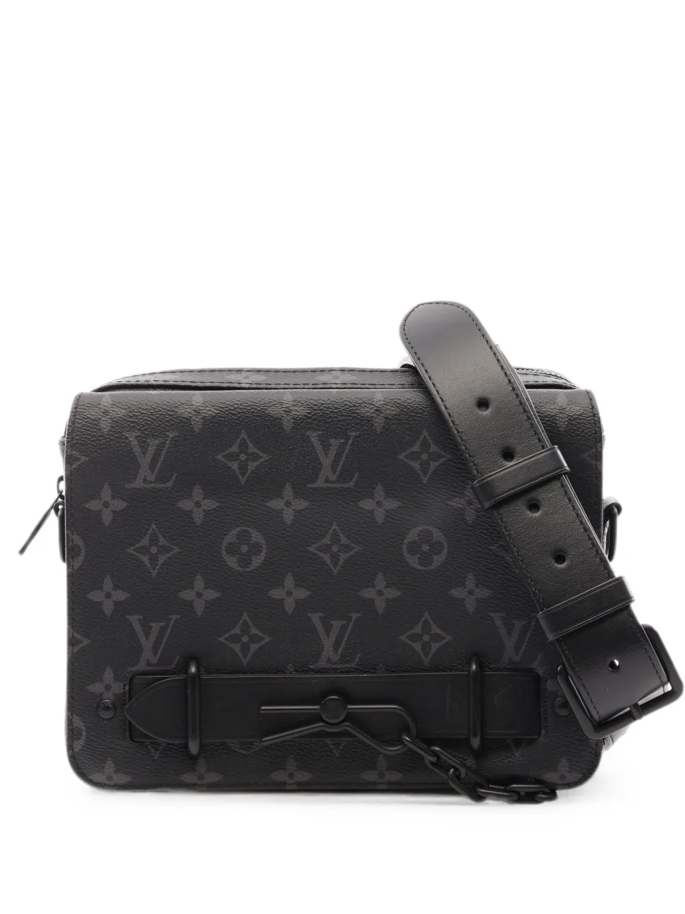 Louis Vuitton Pre-Owned 2021s Monogram Eclipse Steamer messenger bag - Nero