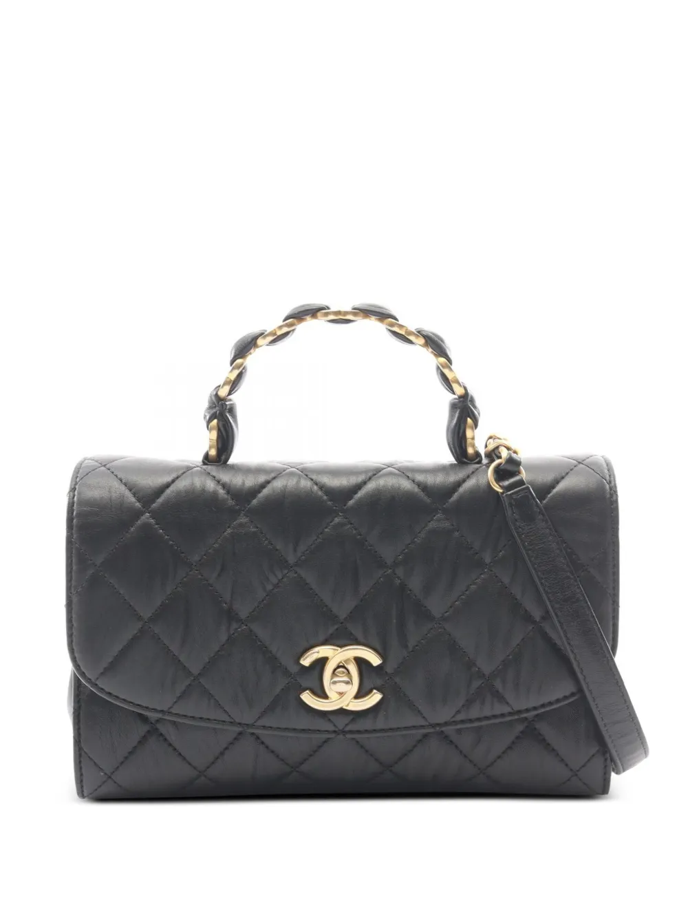CHANEL Pre-Owned 2021-2022 quilted tote bag - Black
