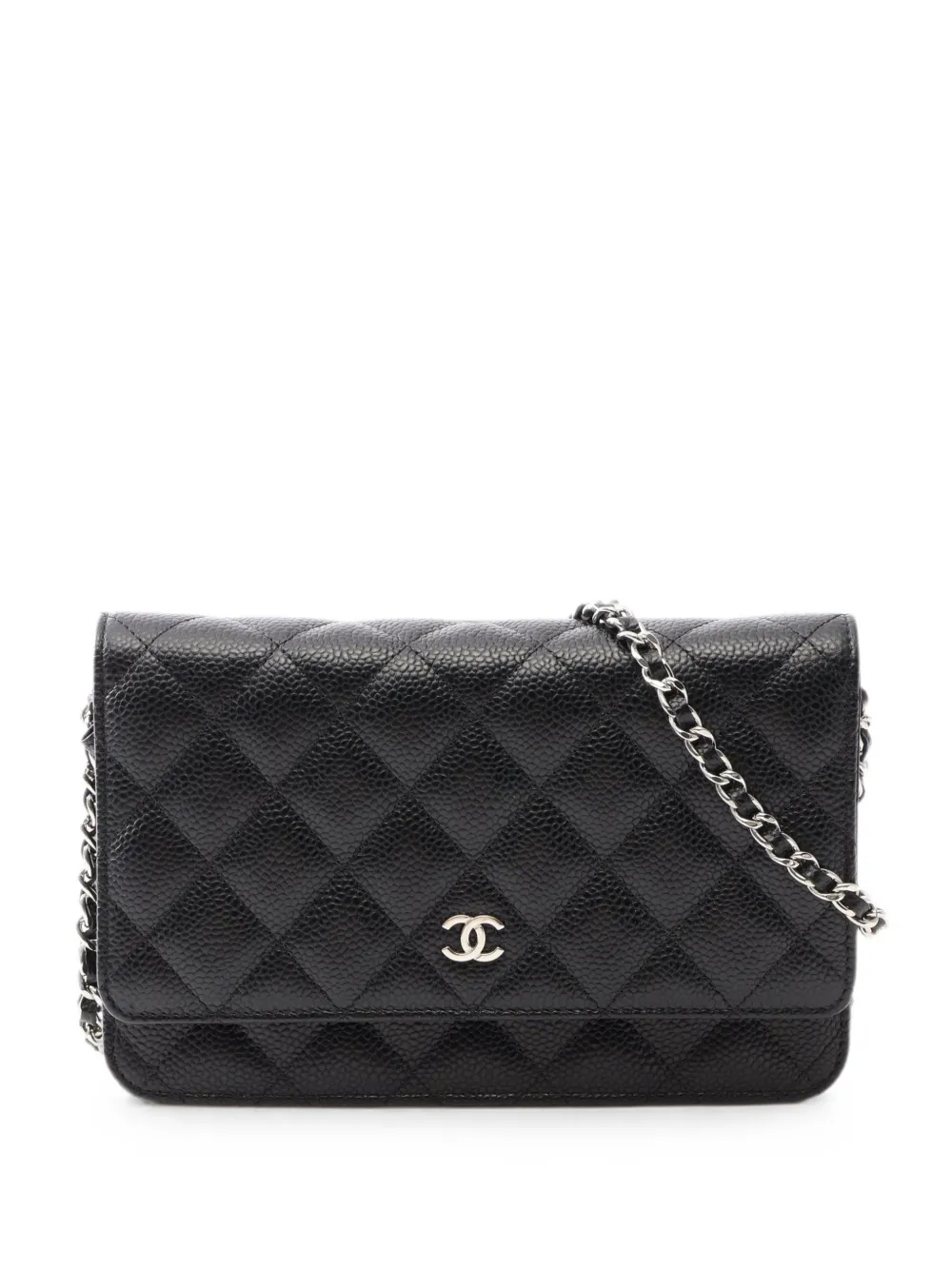 CHANEL Pre-Owned 2019 Wallet on Chain mini bag - Black