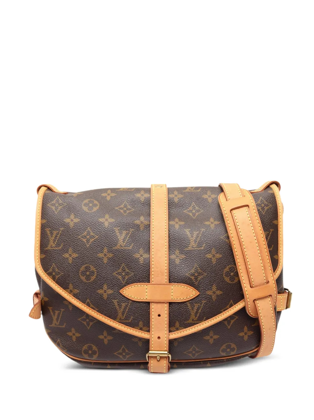 Louis Vuitton Pre-Owned 2008 30 Saumur cross body bag - Brown