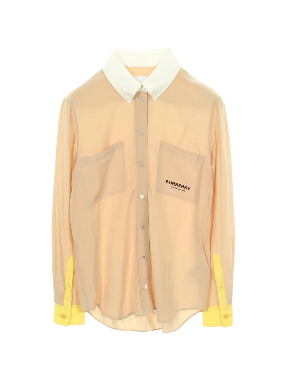 Burberry Pre-Owned logo silk shirt - Toni neutri