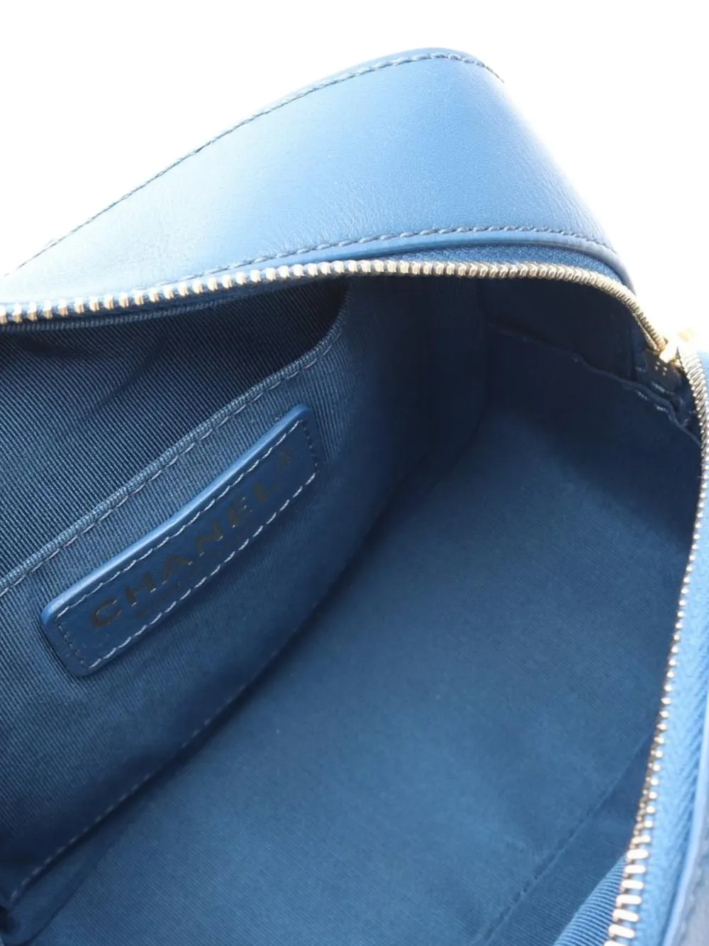 CHANEL Pre-Owned 2019 Matelassé CC schoudertas Blauw