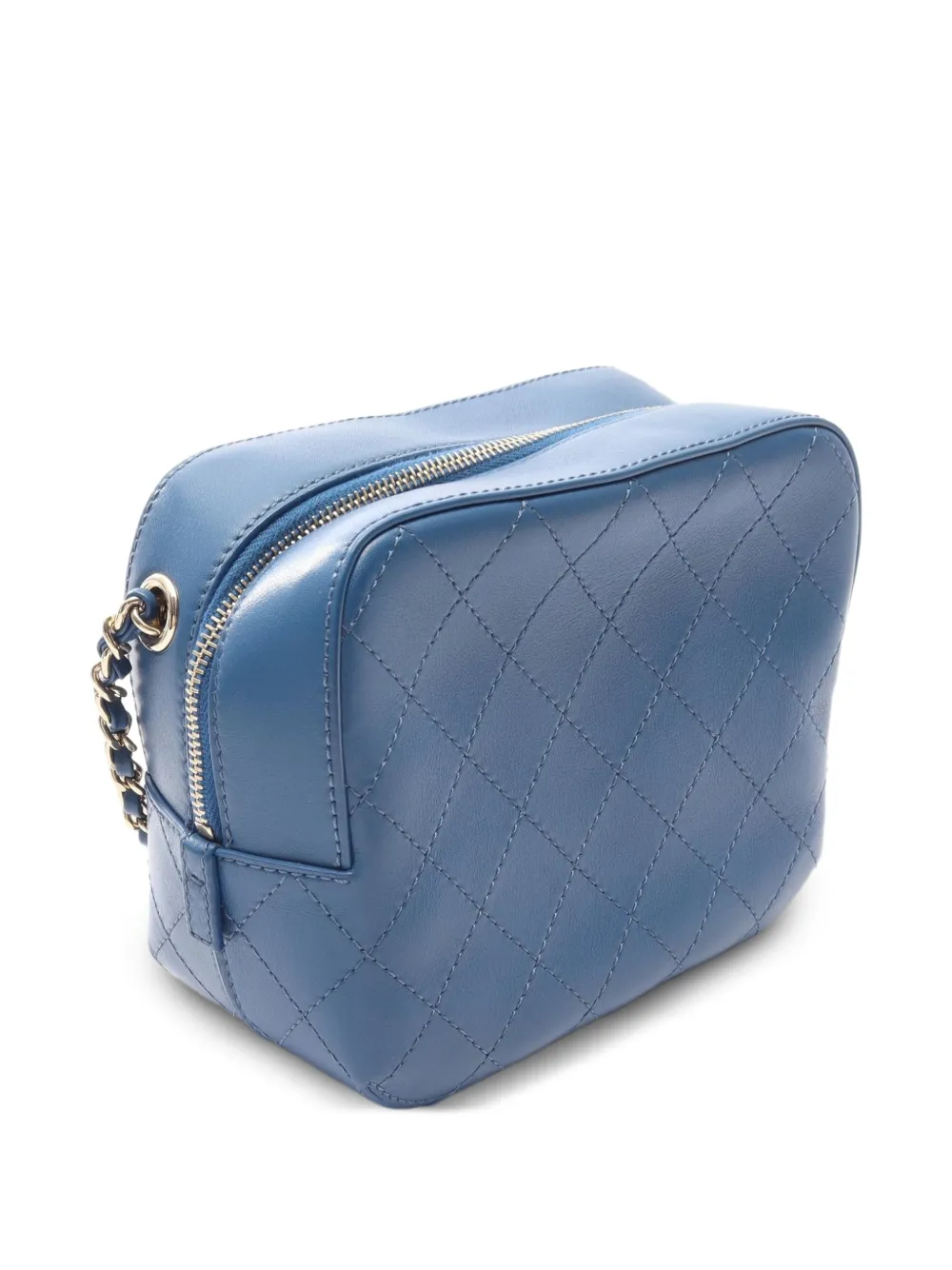 CHANEL Pre-Owned 2019 Matelassé CC schoudertas Blauw