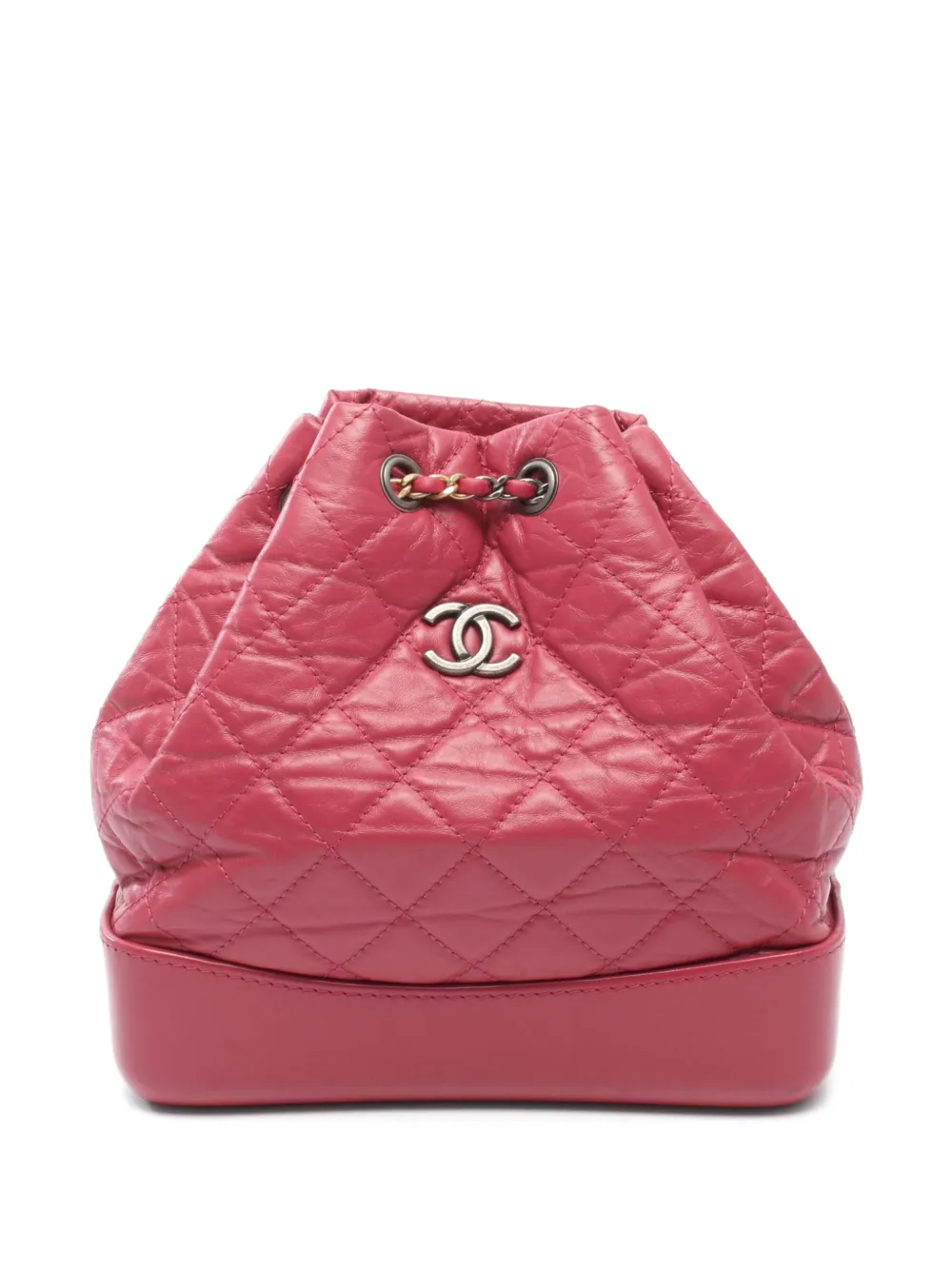 CHANEL Pre-Owned 2018-2019 Gabrielle quilted backpack - Pink