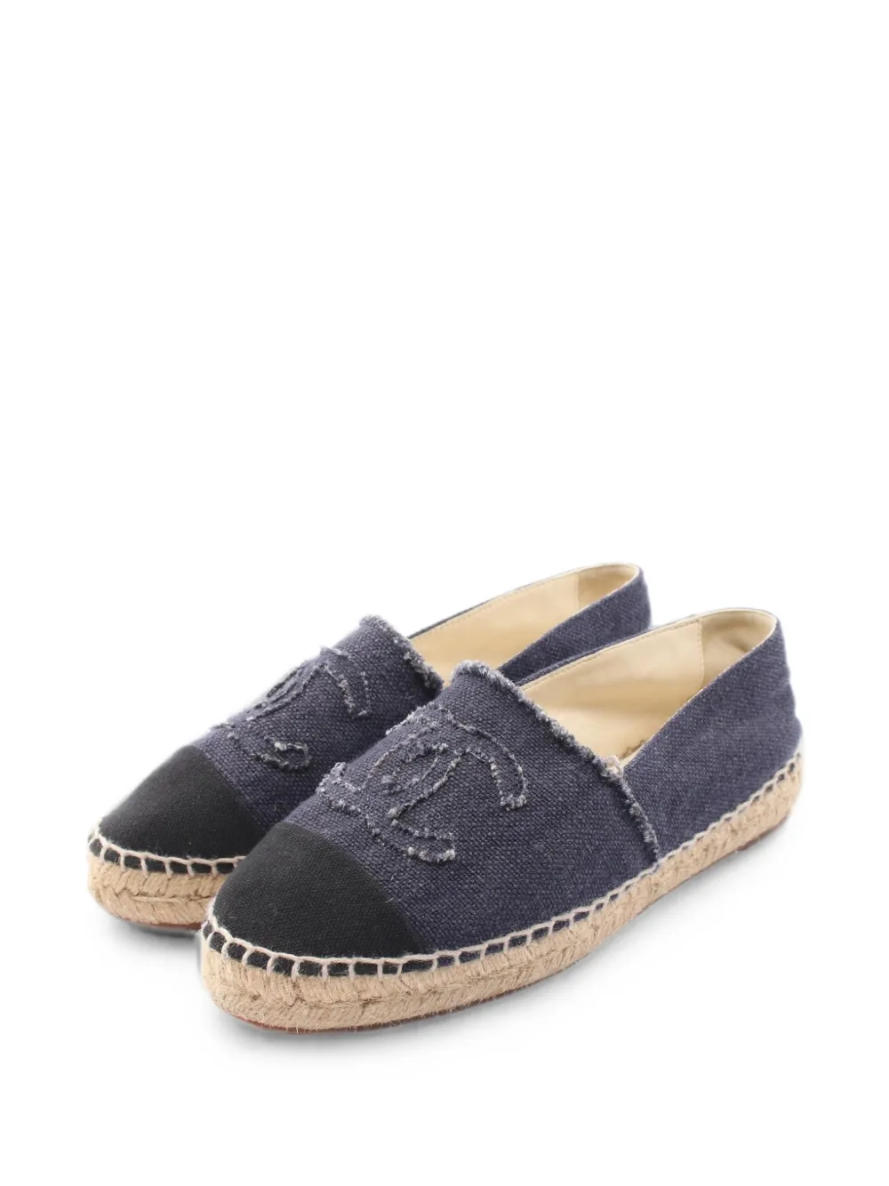 CHANEL Pre-Owned 1986-1988 Coco Mark espadrilles - Blue
