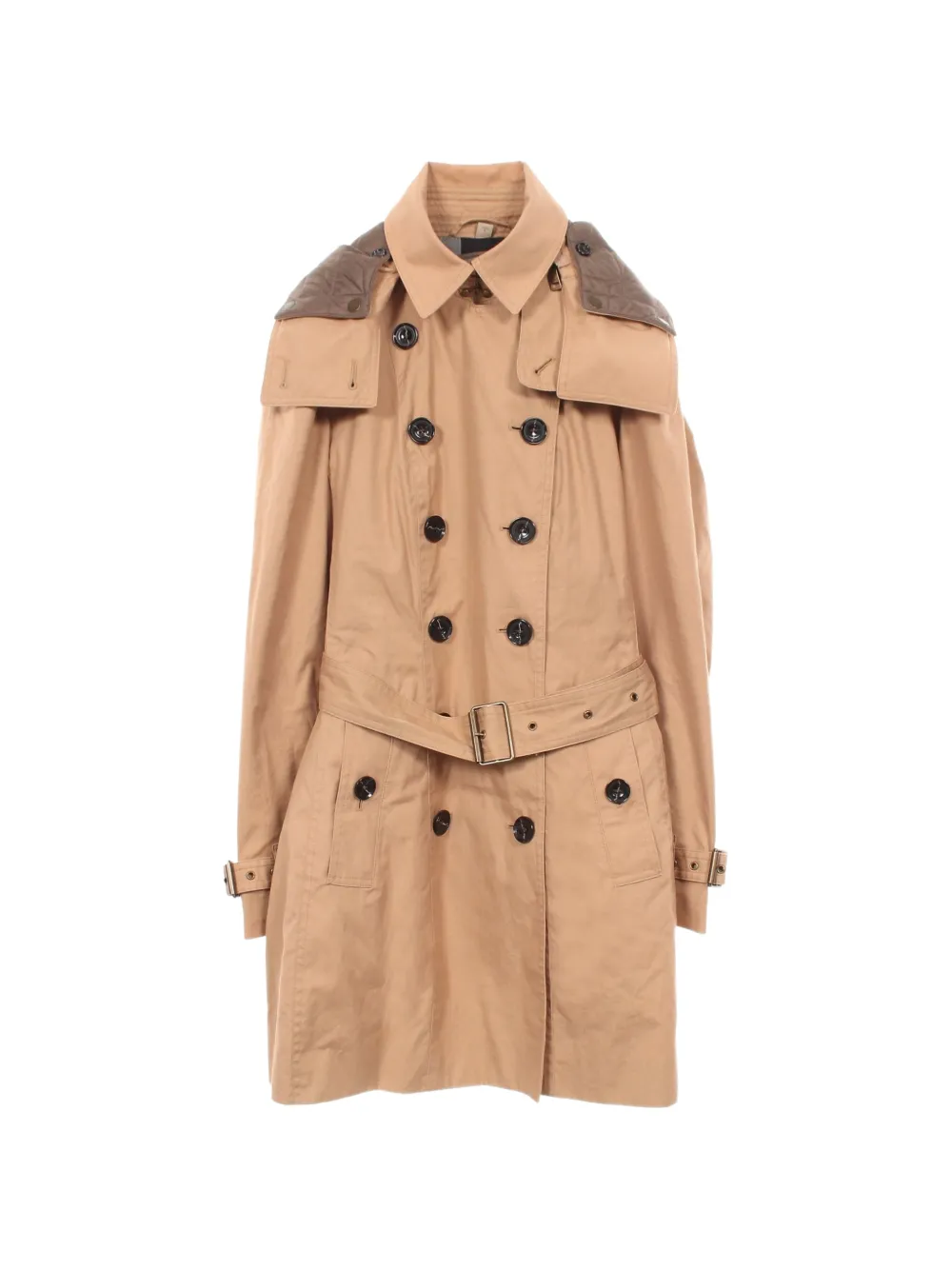 Burberry Pre-Owned cotton double-breasted coat - Nude