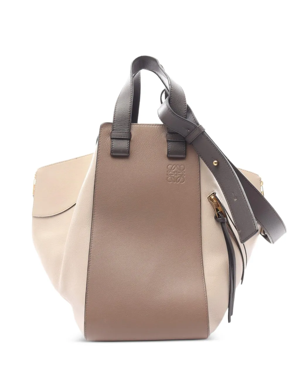 Loewe Pre-Owned medium Hammock leather tote bag - Nude