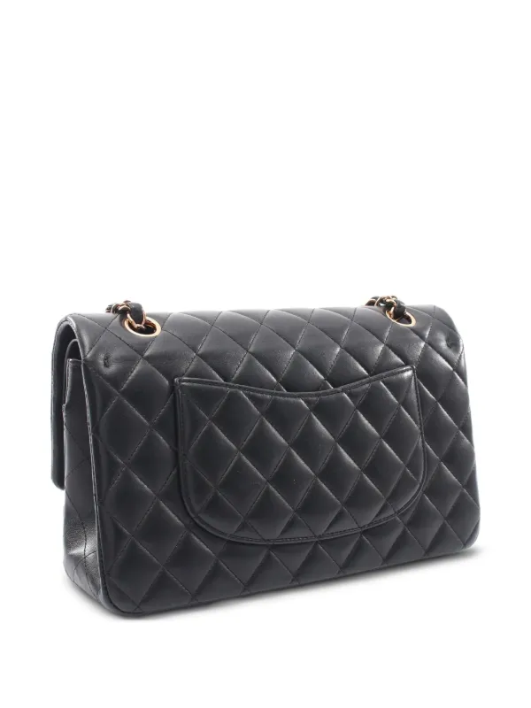 CHANEL Pre-Owned 2021 Classic Double Flap Shoulder Bag | Black