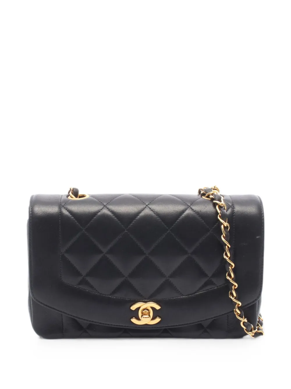 CHANEL Pre-Owned 1996-1997 Diana flap shoulder bag - Black