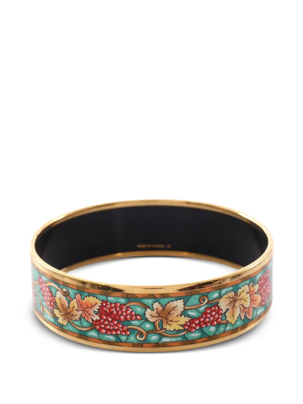 Hermès Pre-Owned Cloisonne Email bangle - Gold