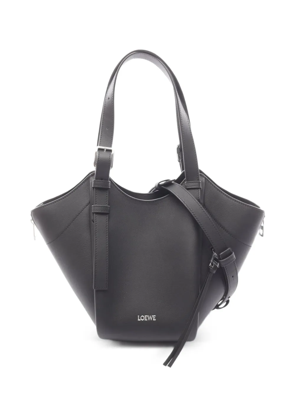 Loewe Pre-Owned leather tote bag - Black