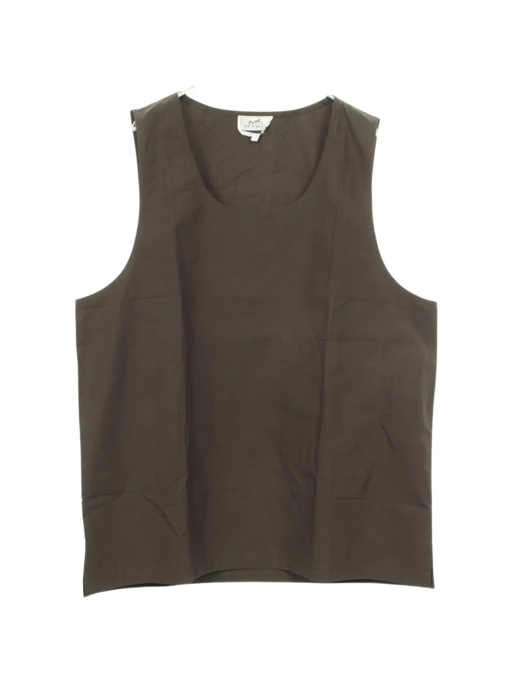 Hermès Pre-Owned sleeveless cotton top - Grün