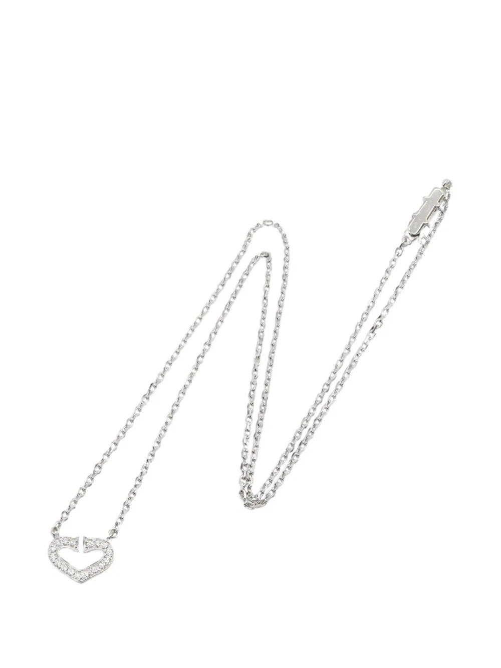 Cartier C Heart diamond necklace - Argento