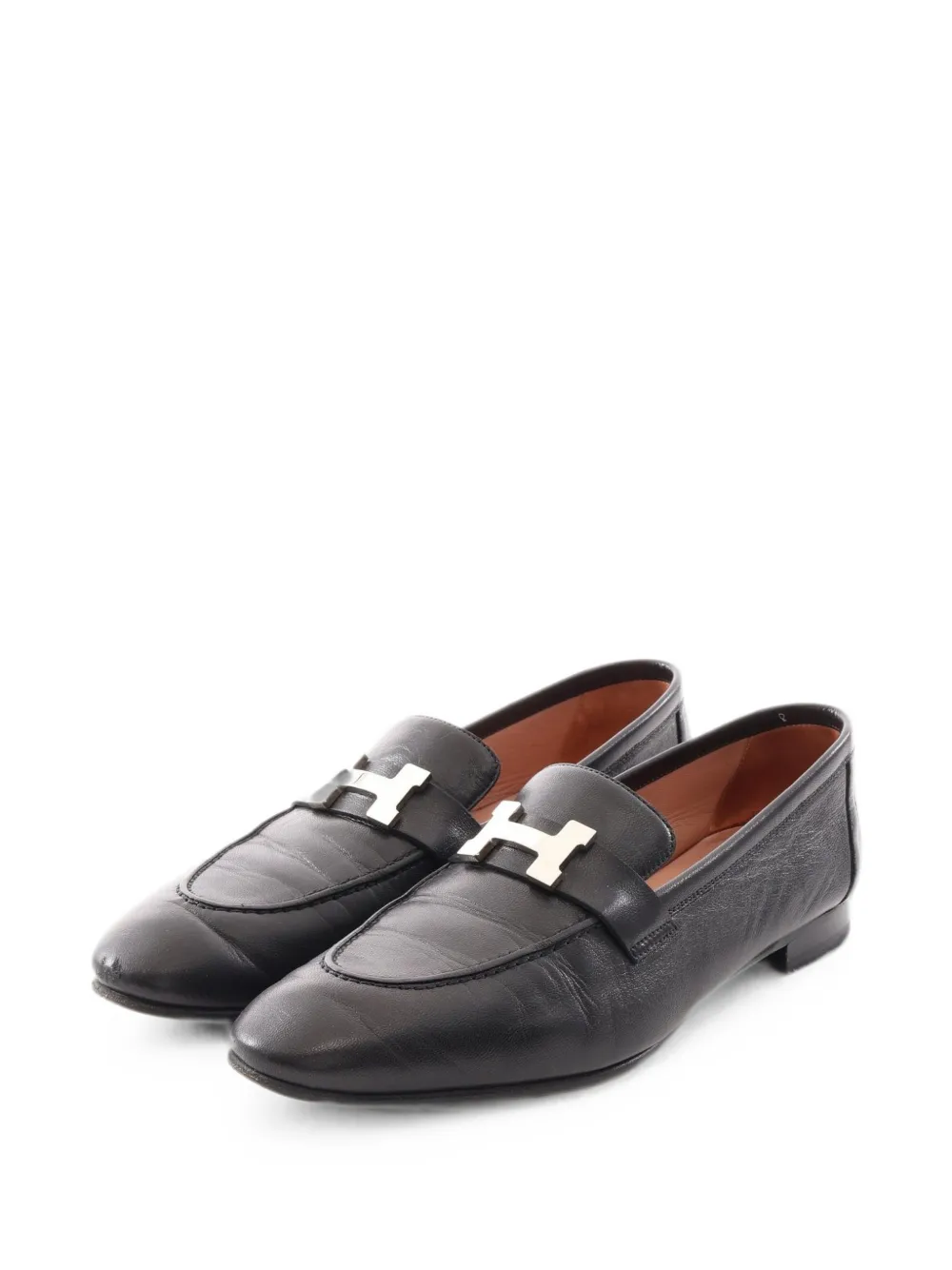 Hermès Pre-Owned Paris H-logo loafers - Schwarz
