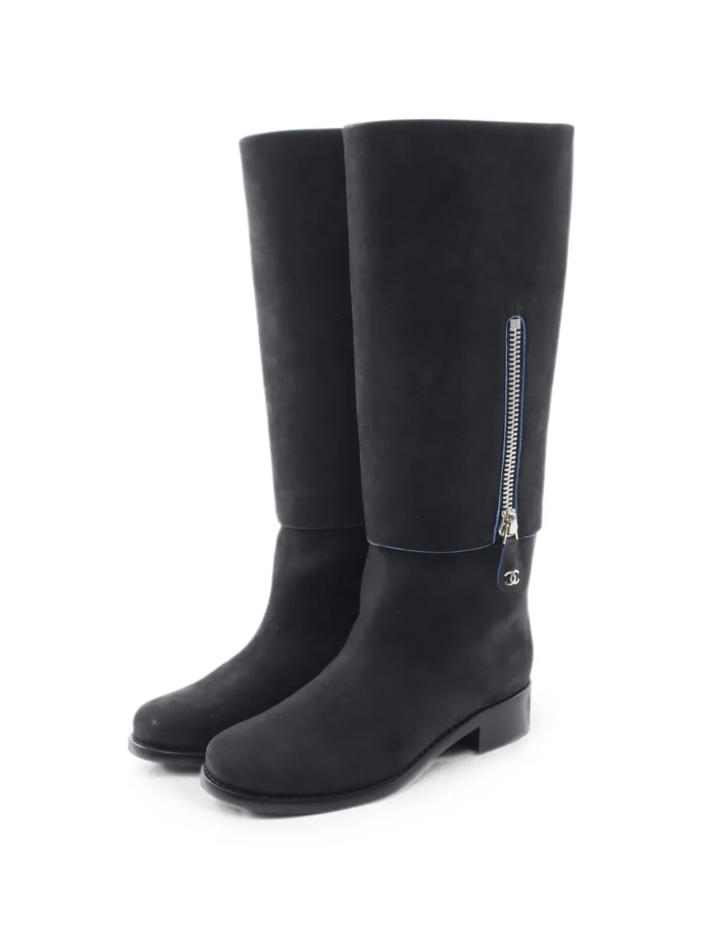 CHANEL Pre-Owned 1986-1988 CC zip-fastening boots - Nero