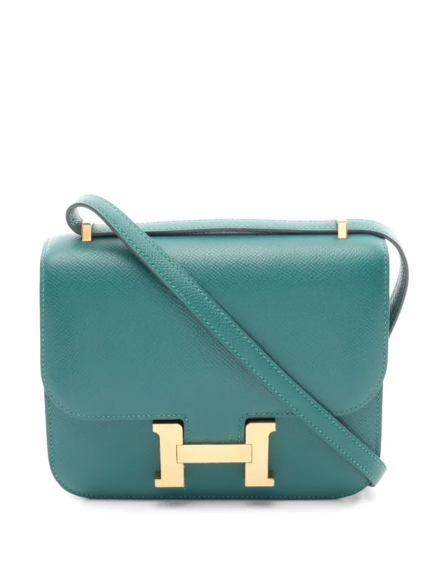 Hermès Pre-owned 2019 Constance 3 Mini Shoulder Bag in Green