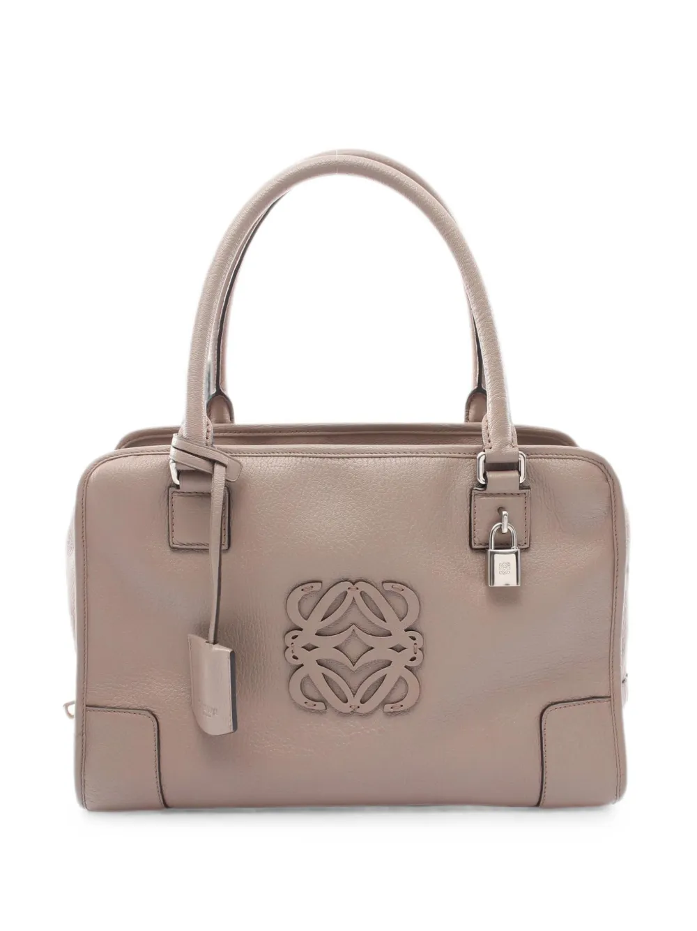 Loewe Pre-Owned 35 Amazona leather tote bag - Grey