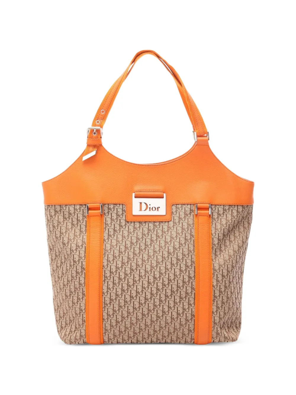 Christian Dior Pre-Owned monogram-pattern tote bag - Nude