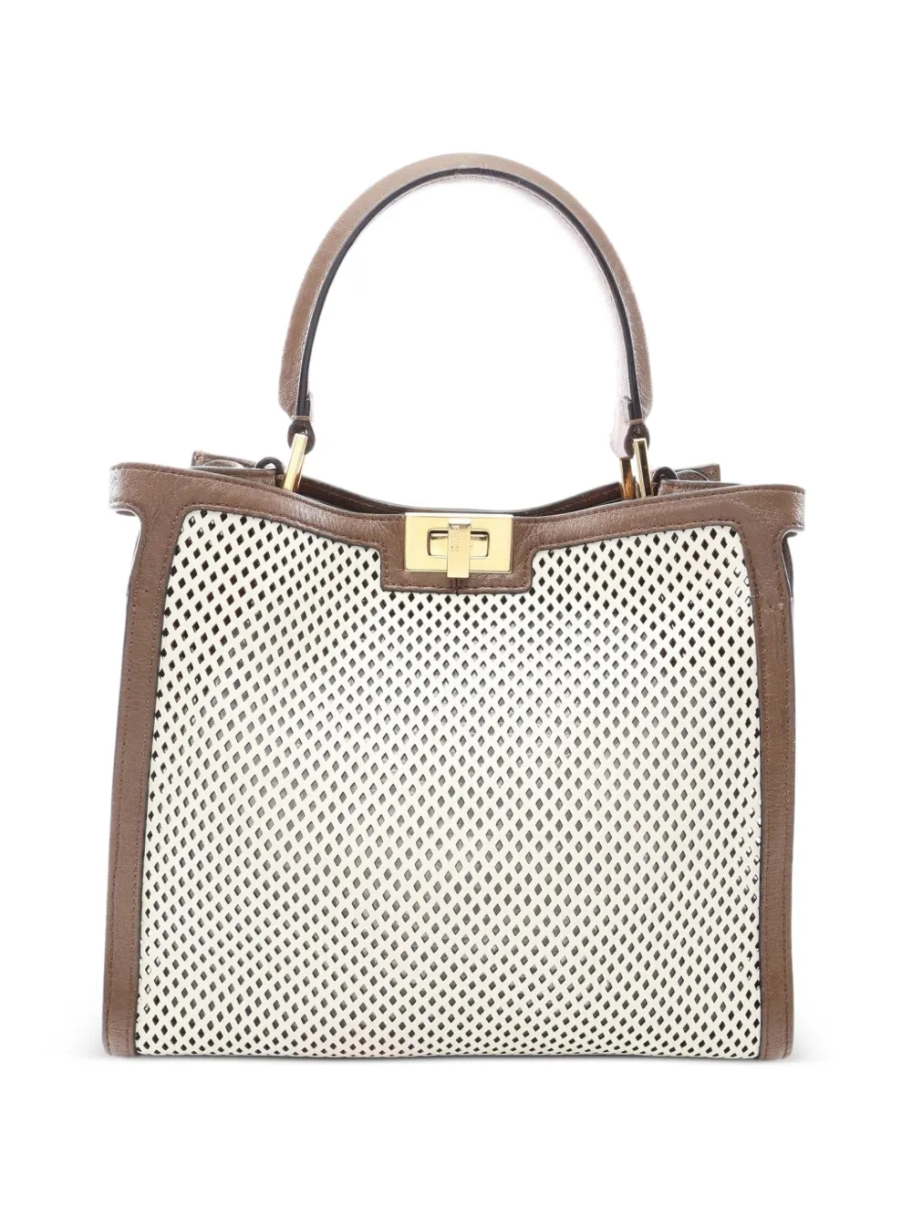 Fendi Pre-Owned Peekaboo punching handbag - Toni neutri