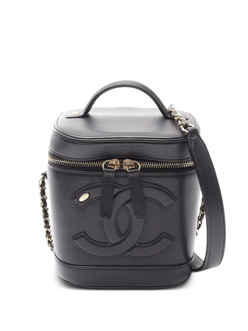 CHANEL Pre-Owned 2019 Coco Mark makeup bag - Nero