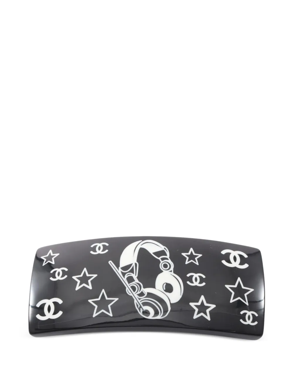 CHANEL Pre-Owned 2004 Coco Mark hair clip - Black