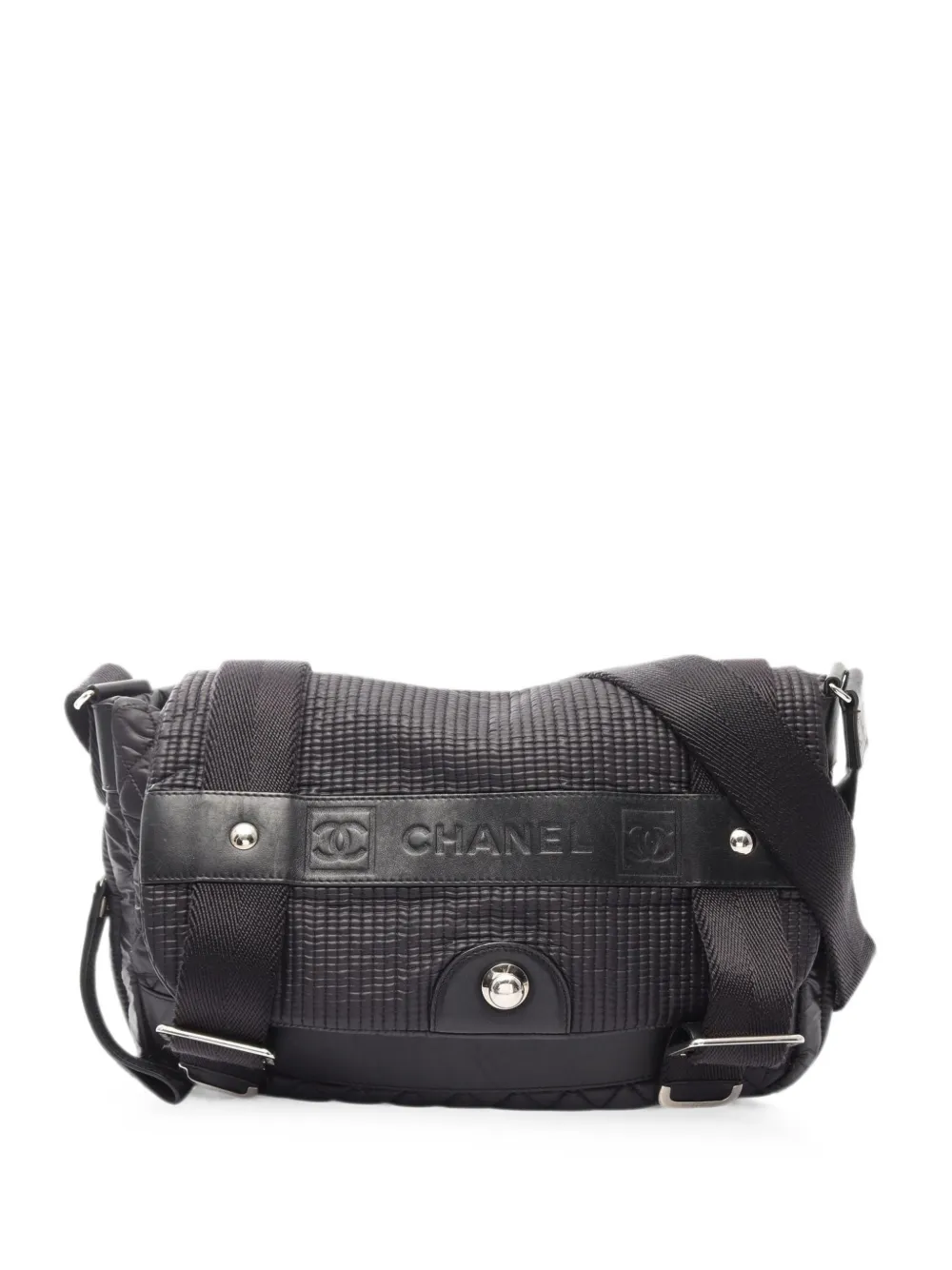 CHANEL Pre-Owned 2008-2009 Coco Mark Sports Line shoulder bag - Black