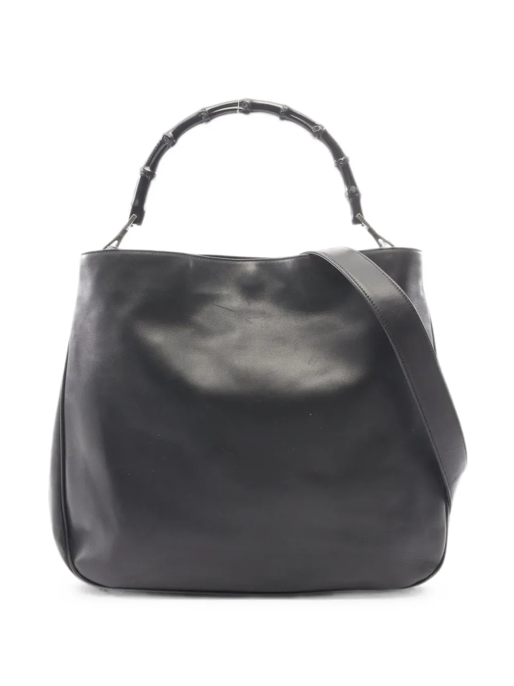 Gucci Pre-Owned Bamboo top-handle handbag - Black