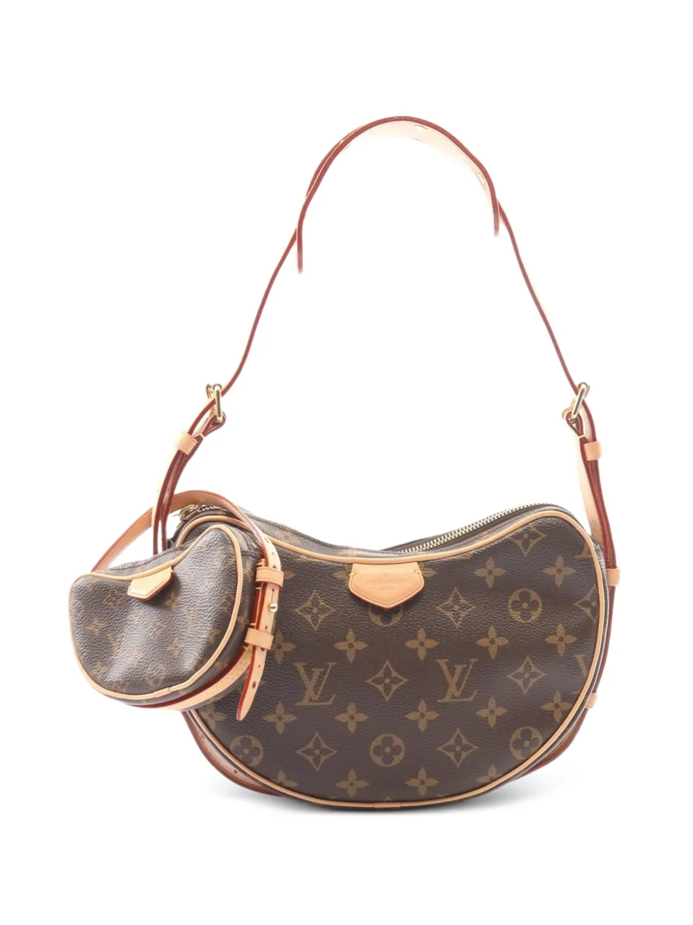 Louis Vuitton Pre-Owned 2021s Croissant Monogram-pattern shoulder bag - Braun